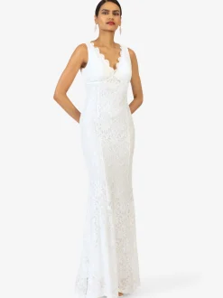 Kraimod Damen Abendkleid in weiß - Länge: lang
