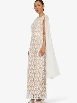 Kraimod Damen Abendkleid in weiß - Ausschnitt: Rundhals