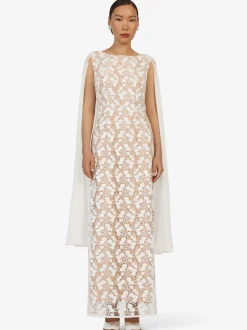 Kraimod Damen Abendkleid in weiß - Ausschnitt: Rundhals