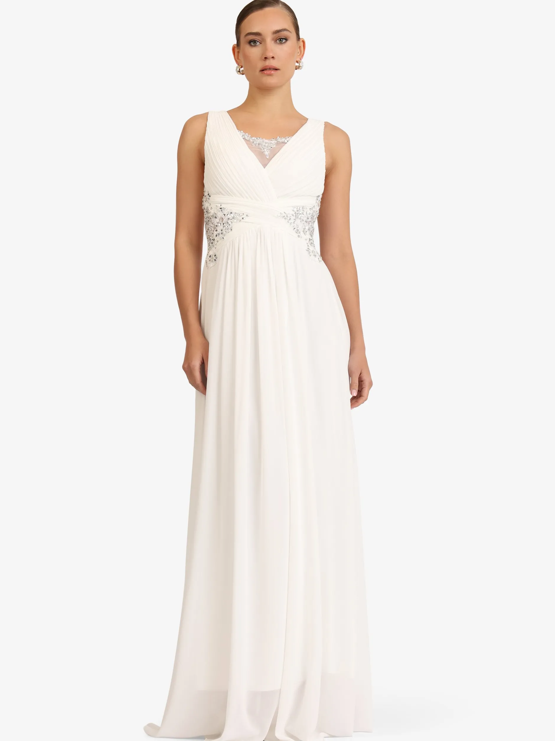 Kraimod Damen Abendkleid in weiß - Länge: lang