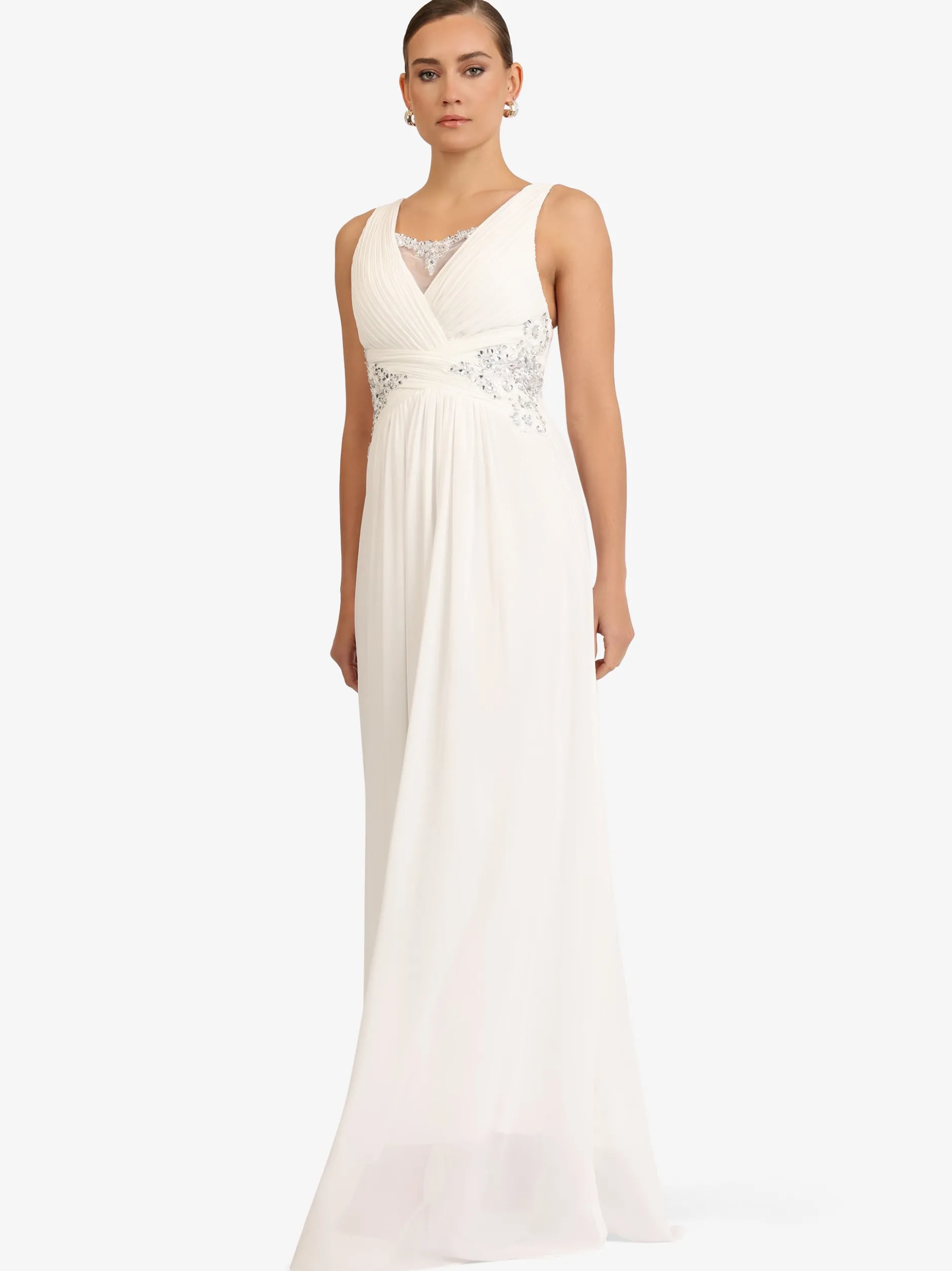 Kraimod Damen Abendkleid in weiß - Länge: lang