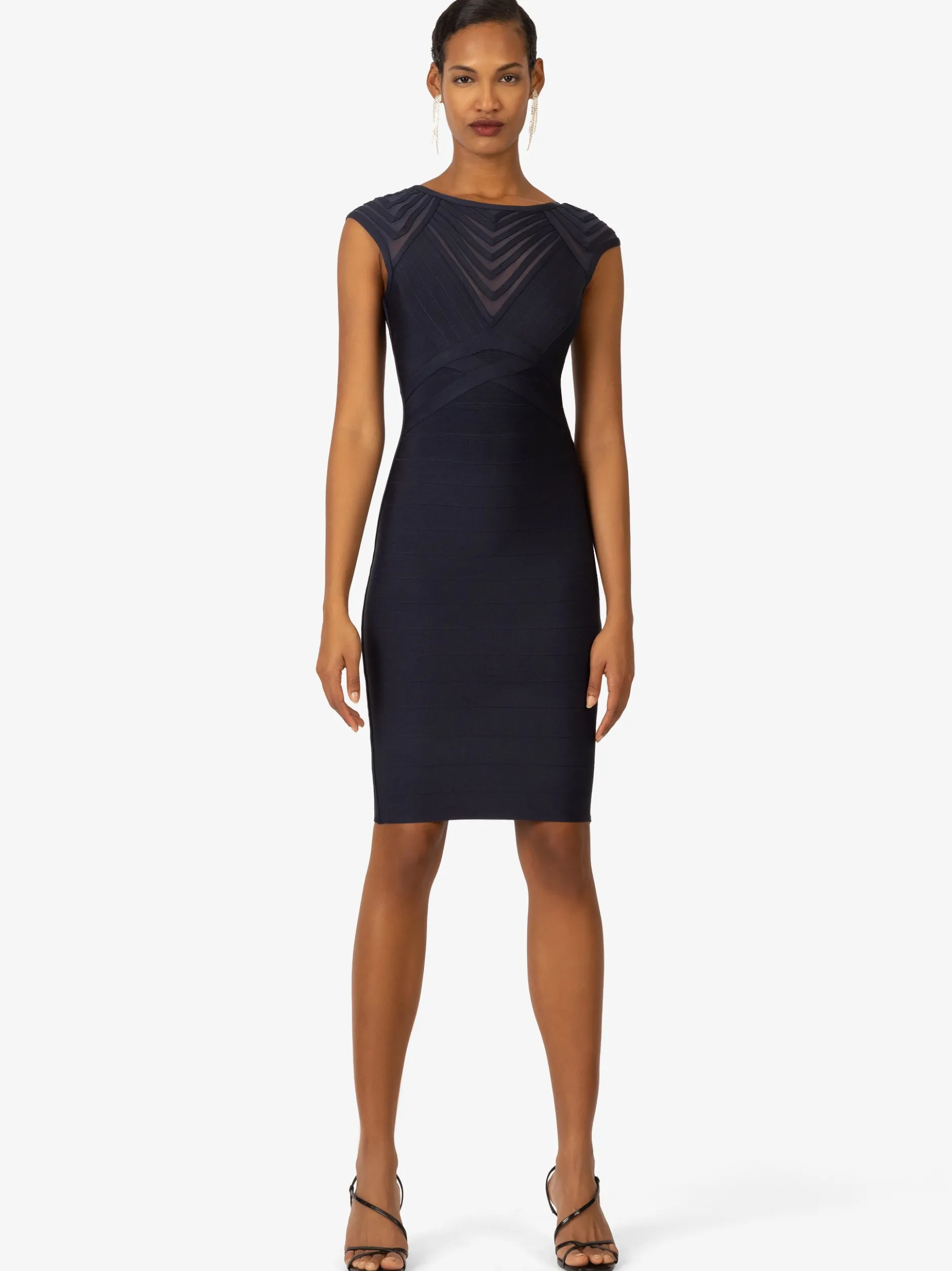 Kraimod Damen Bandagekleid in marine - Länge: mittel