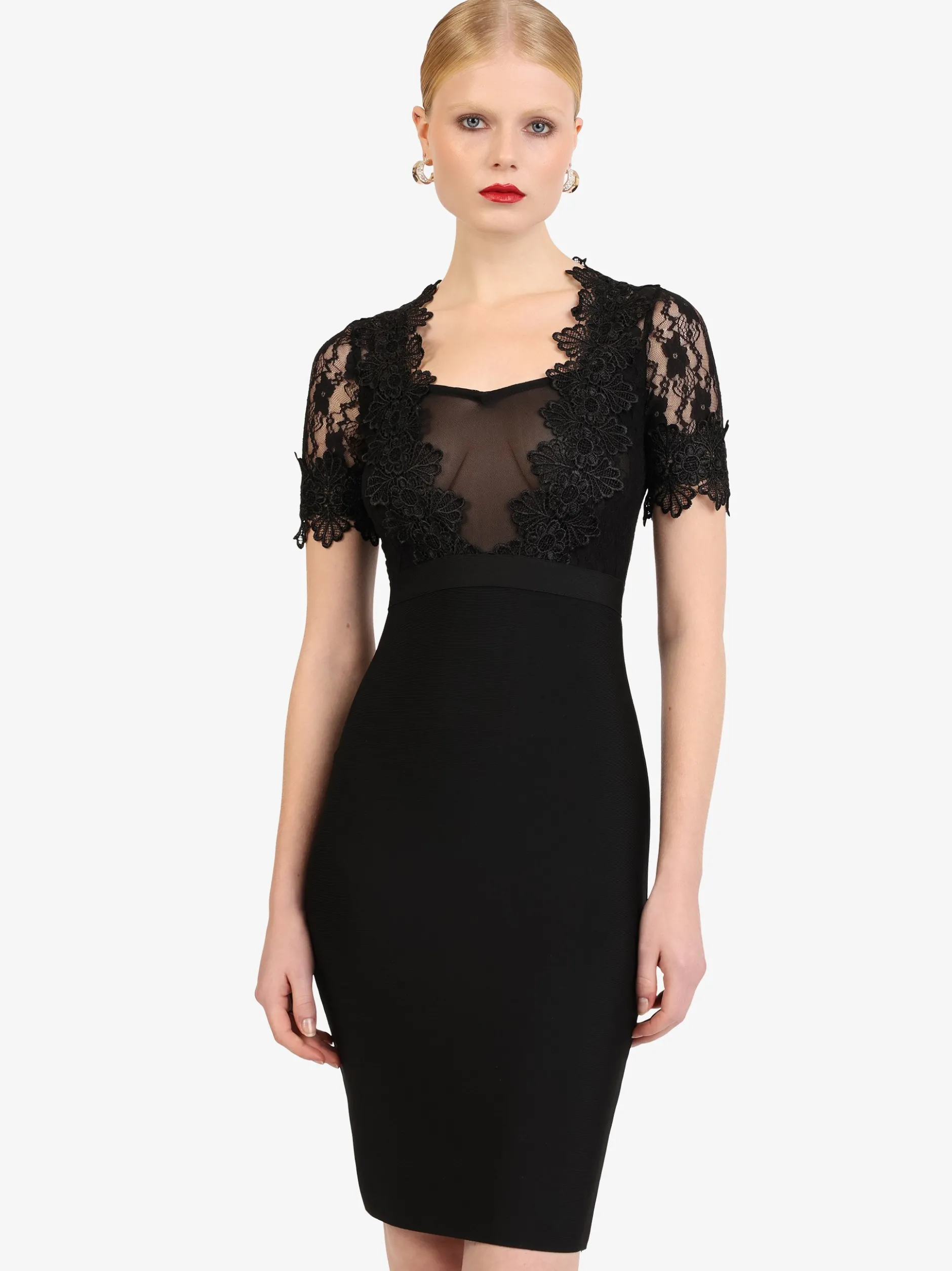 Kraimod Damen Bodyconkleid in schwarz - Länge: mittel