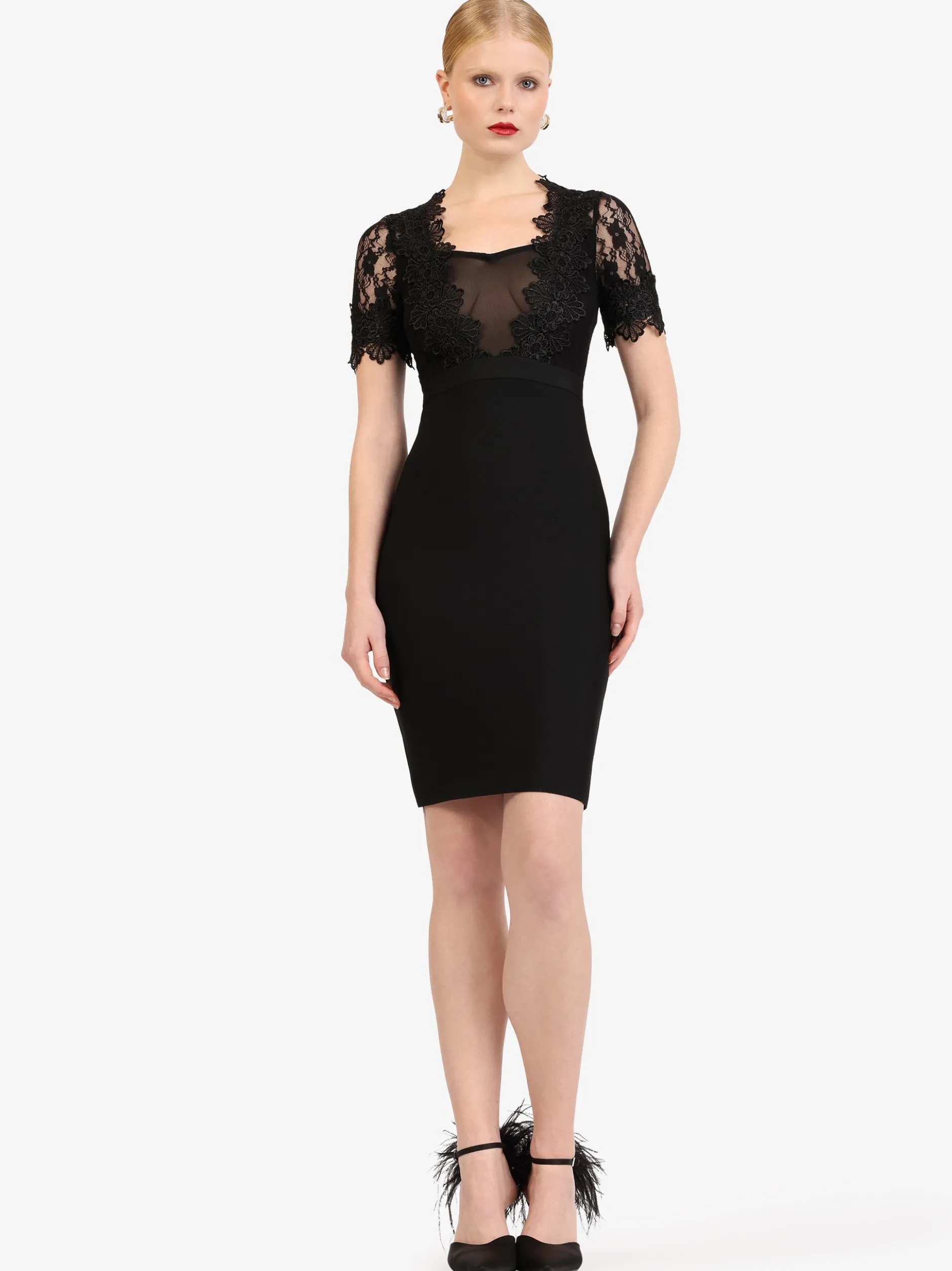 Kraimod Damen Bodyconkleid in schwarz - Länge: mittel