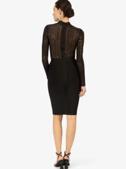 Kraimod Damen Bodycon Kleid in schwarz - Länge: mittel