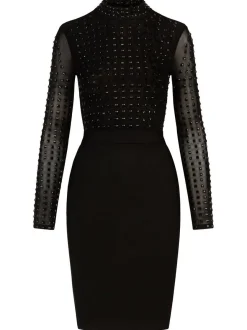 Kraimod Damen Bodycon Kleid in schwarz - Länge: mittel