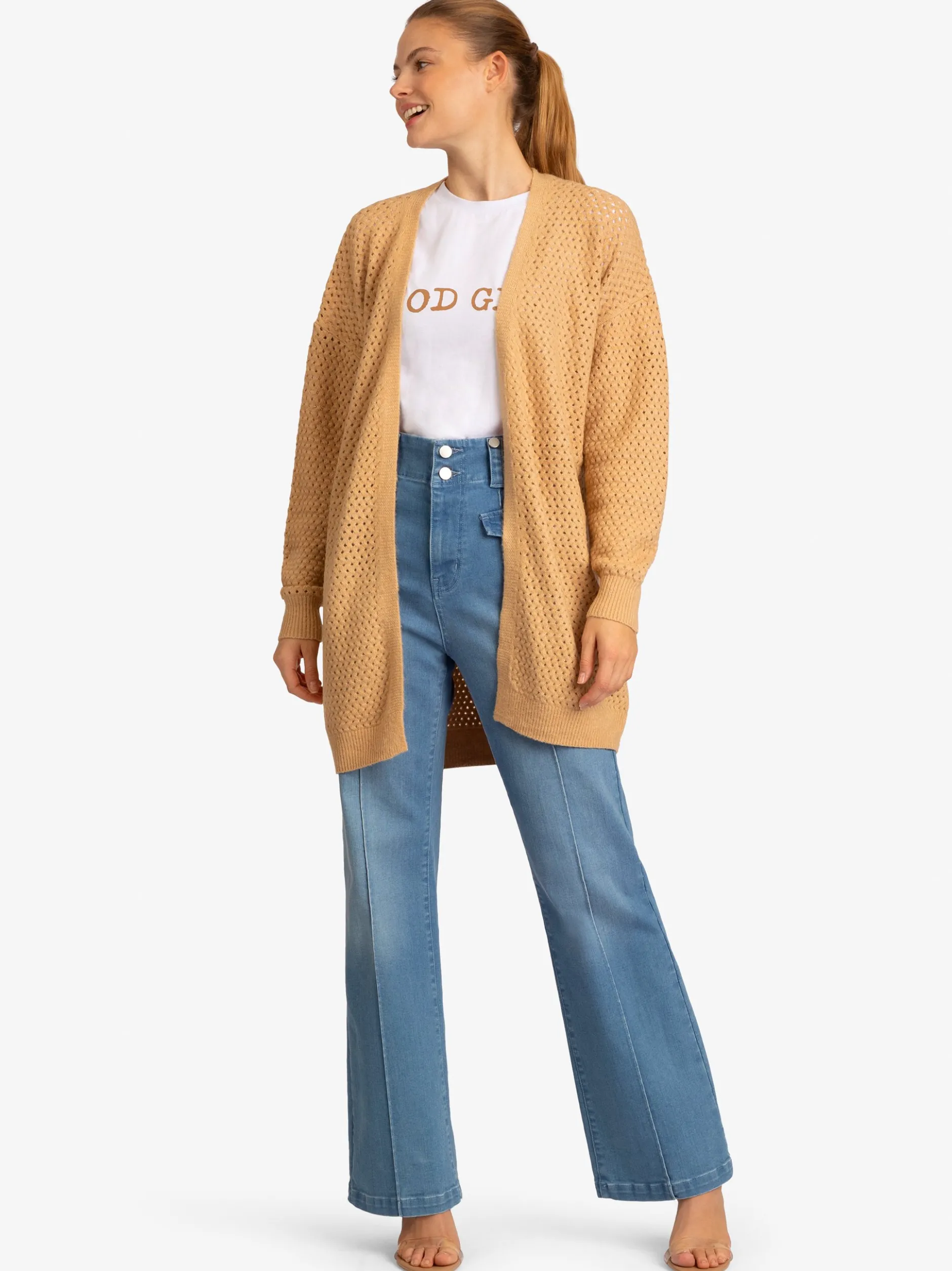 Kraimod Damen Cardigan in camel