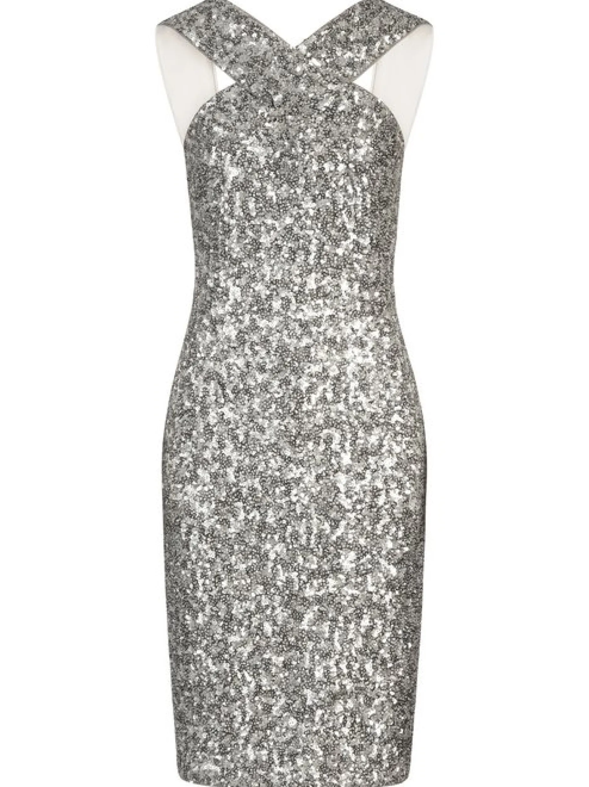 Kraimod Damen Cocktailkleid in silber - Länge: mittel
