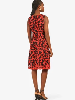 Kraimod Damen Cocktailkleid in rot schwarz
