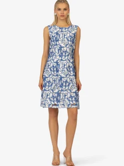 Kraimod Damen Cocktailkleid in blau - Ausschnitt: U-Boot