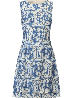 Kraimod Damen Cocktailkleid in blau - Ausschnitt: U-Boot