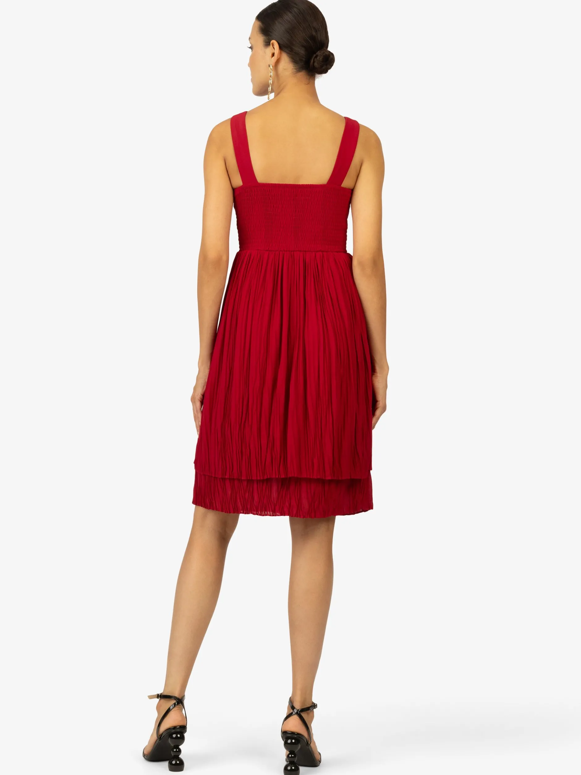Kraimod Damen Cocktailkleid in rot - Länge: mittel