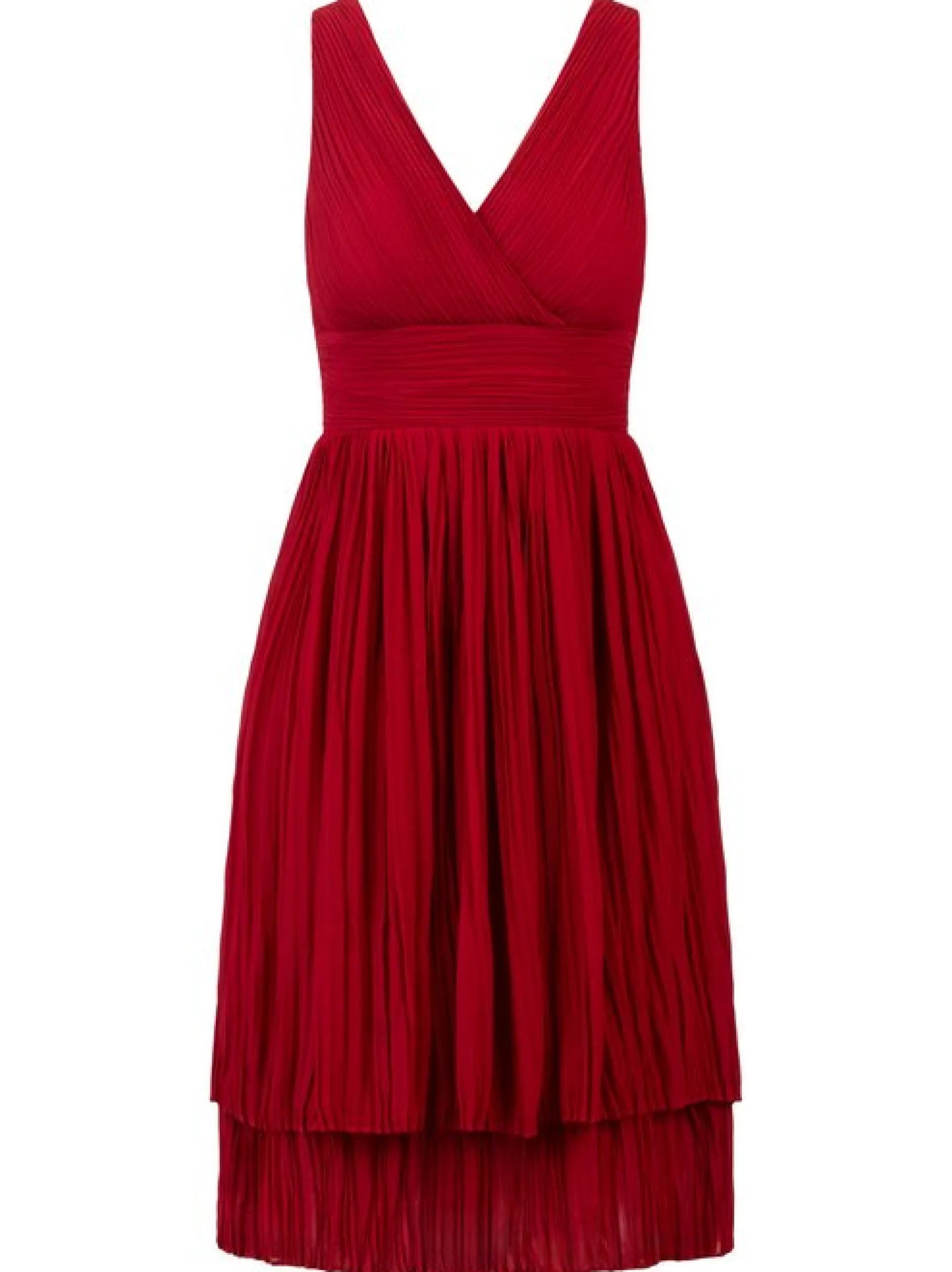 Kraimod Damen Cocktailkleid in rot - Länge: mittel
