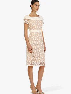 Kraimod Damen Cocktailkleid in beige - Länge: mittel