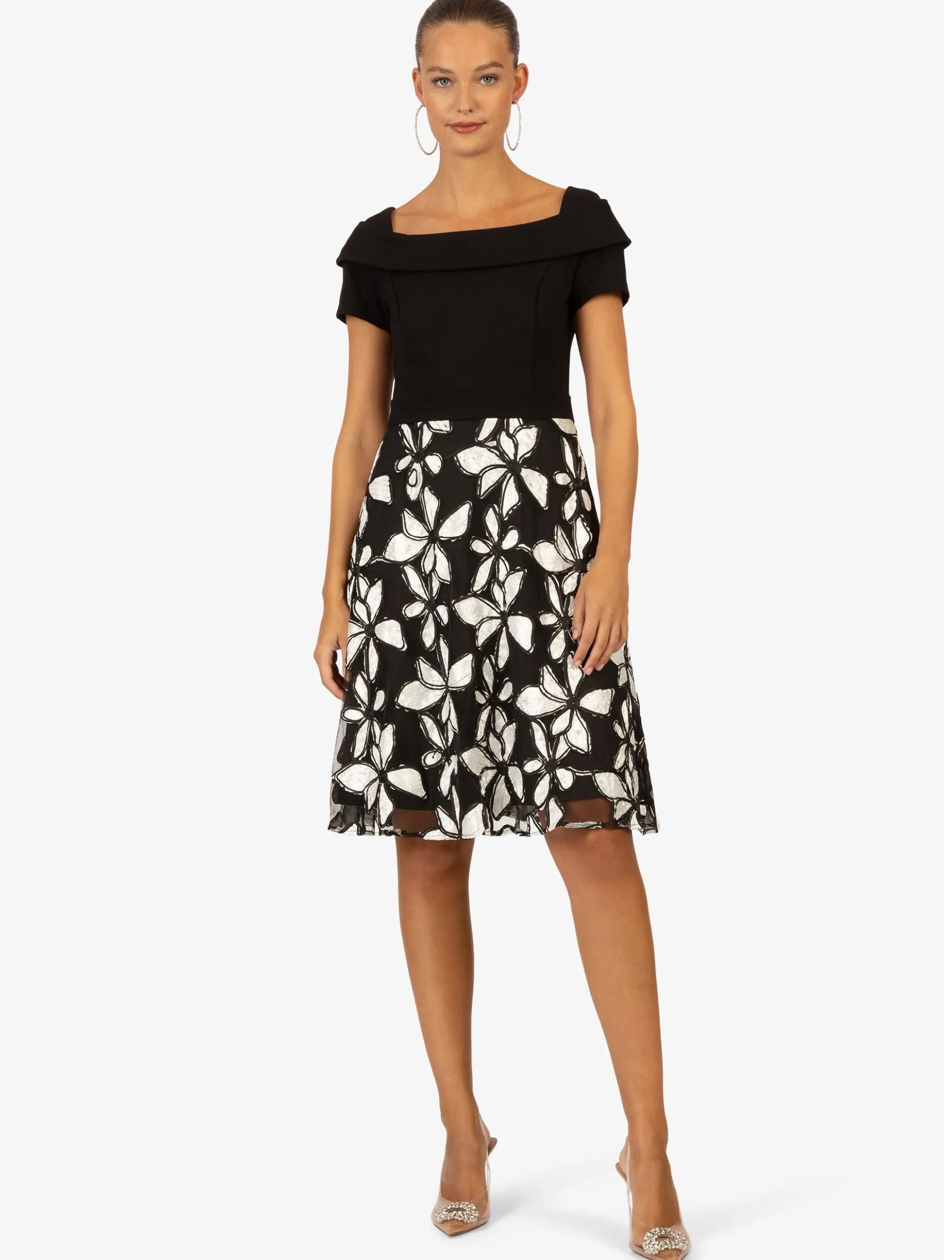 Kraimod Damen Cocktailkleid in schwarz weiß