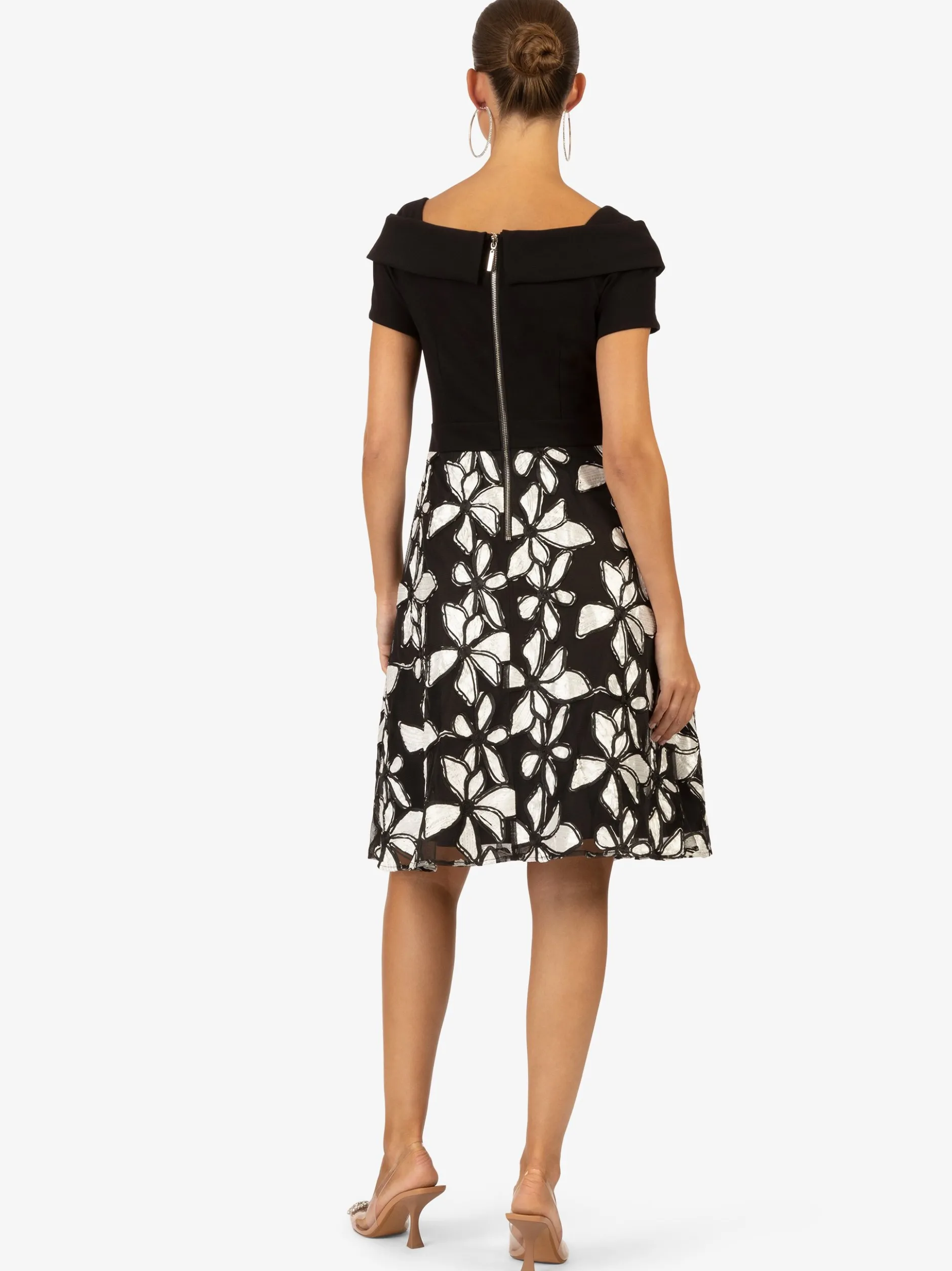 Kraimod Damen Cocktailkleid in schwarz weiß