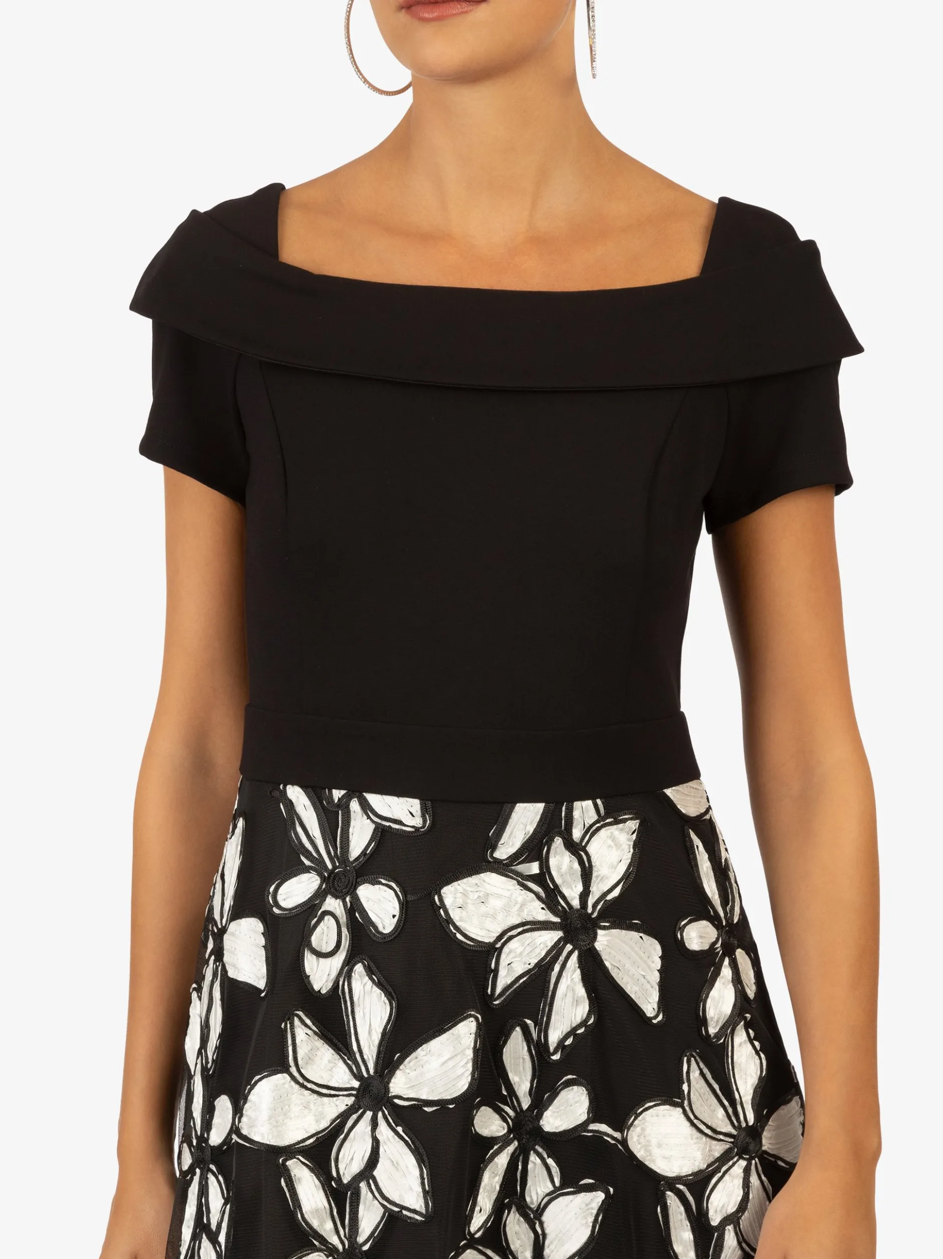 Kraimod Damen Cocktailkleid in schwarz weiß