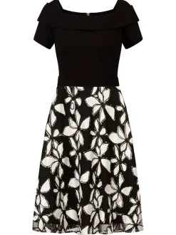Kraimod Damen Cocktailkleid in schwarz weiß