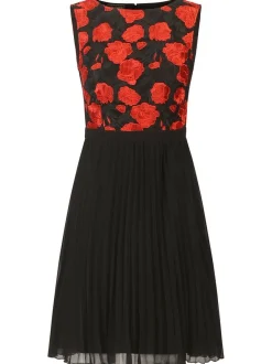Kraimod Damen Cocktailkleid in rot - Länge: mittel