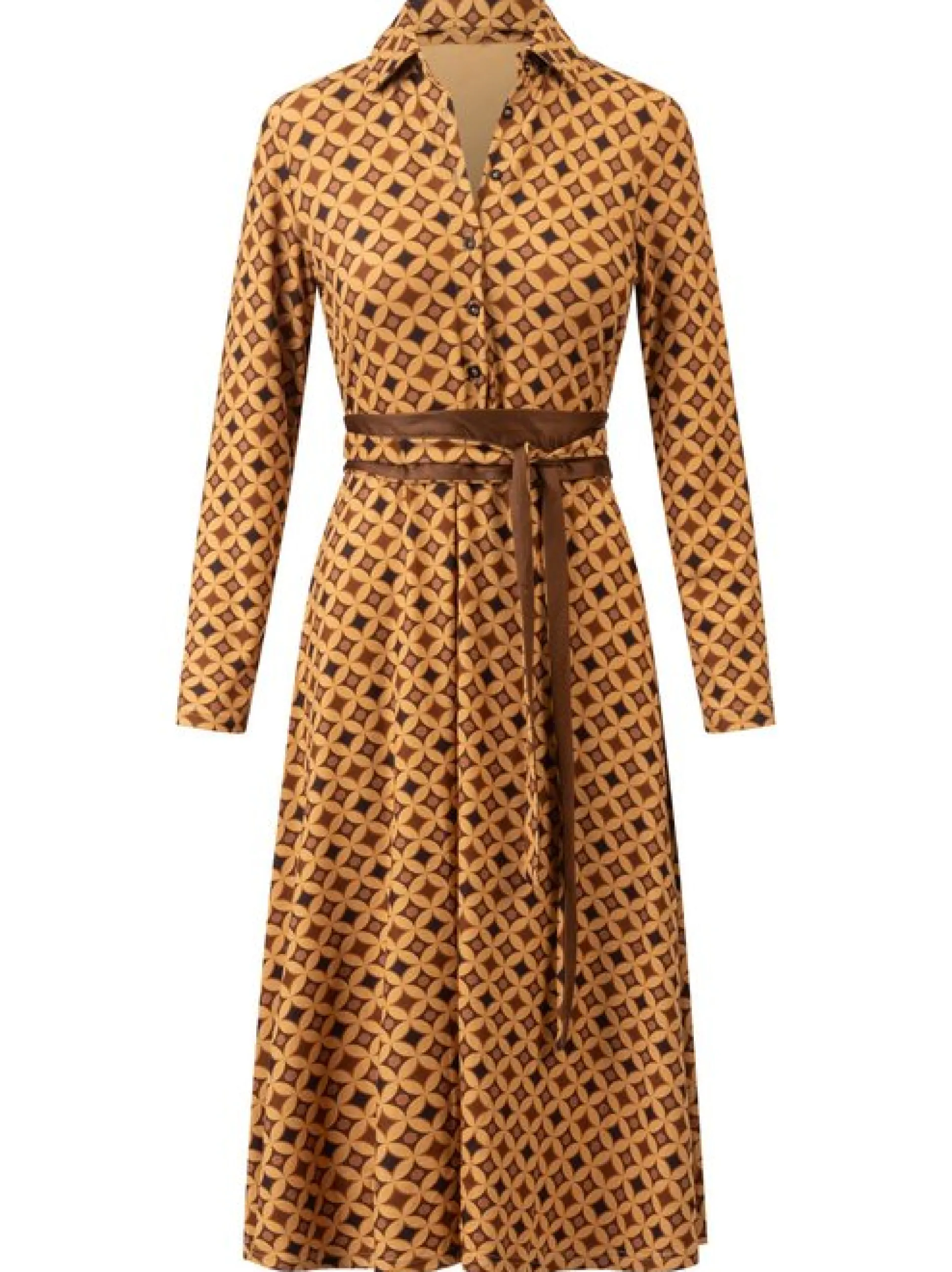 Kraimod Damen Hemdblusenkleid in braun beige
