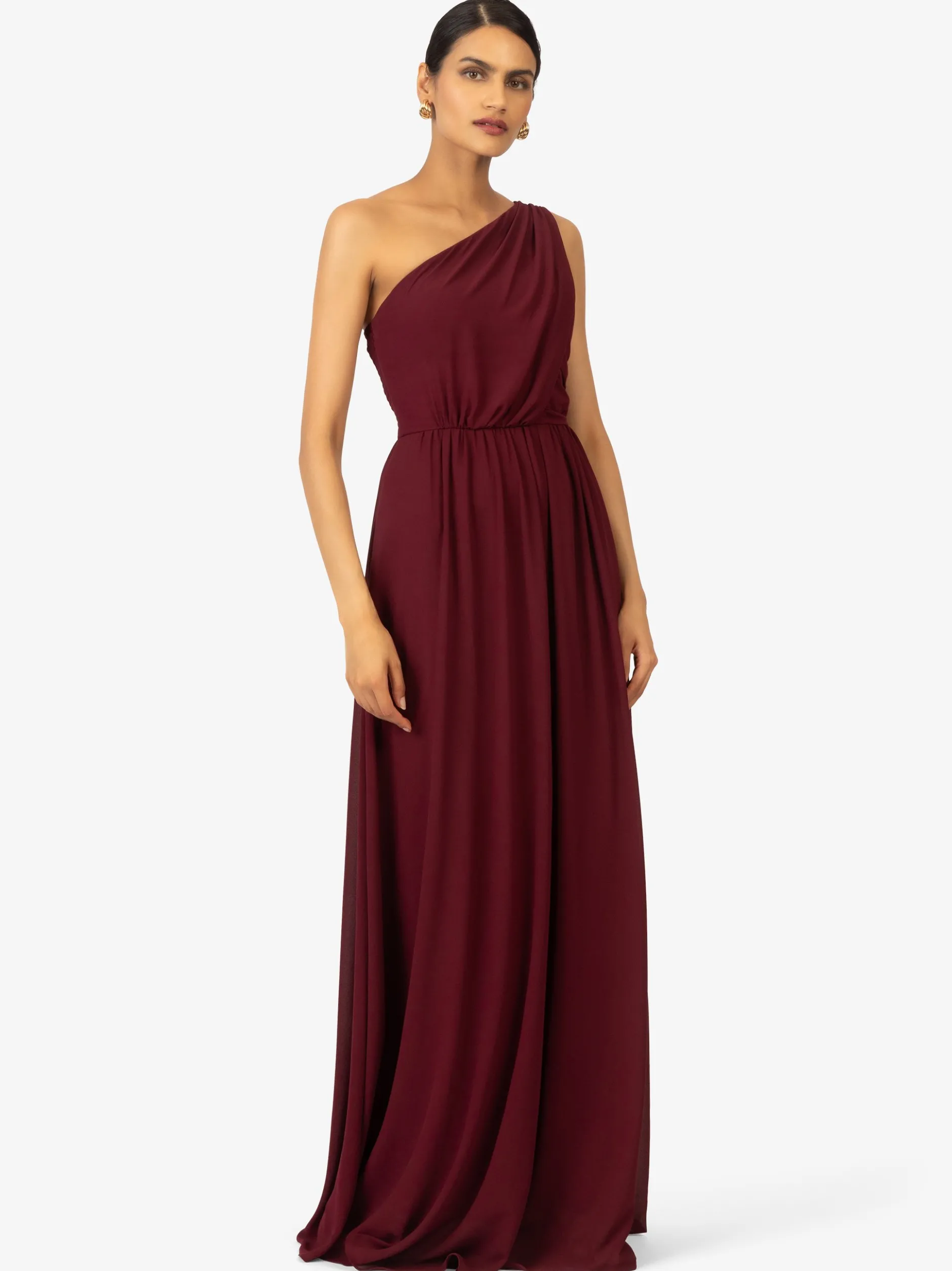Kraimod Damen Kleid in bordeaux - Ausschnitt: Rundhals
