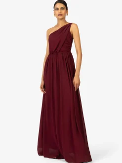 Kraimod Damen Kleid in bordeaux - Ausschnitt: Rundhals