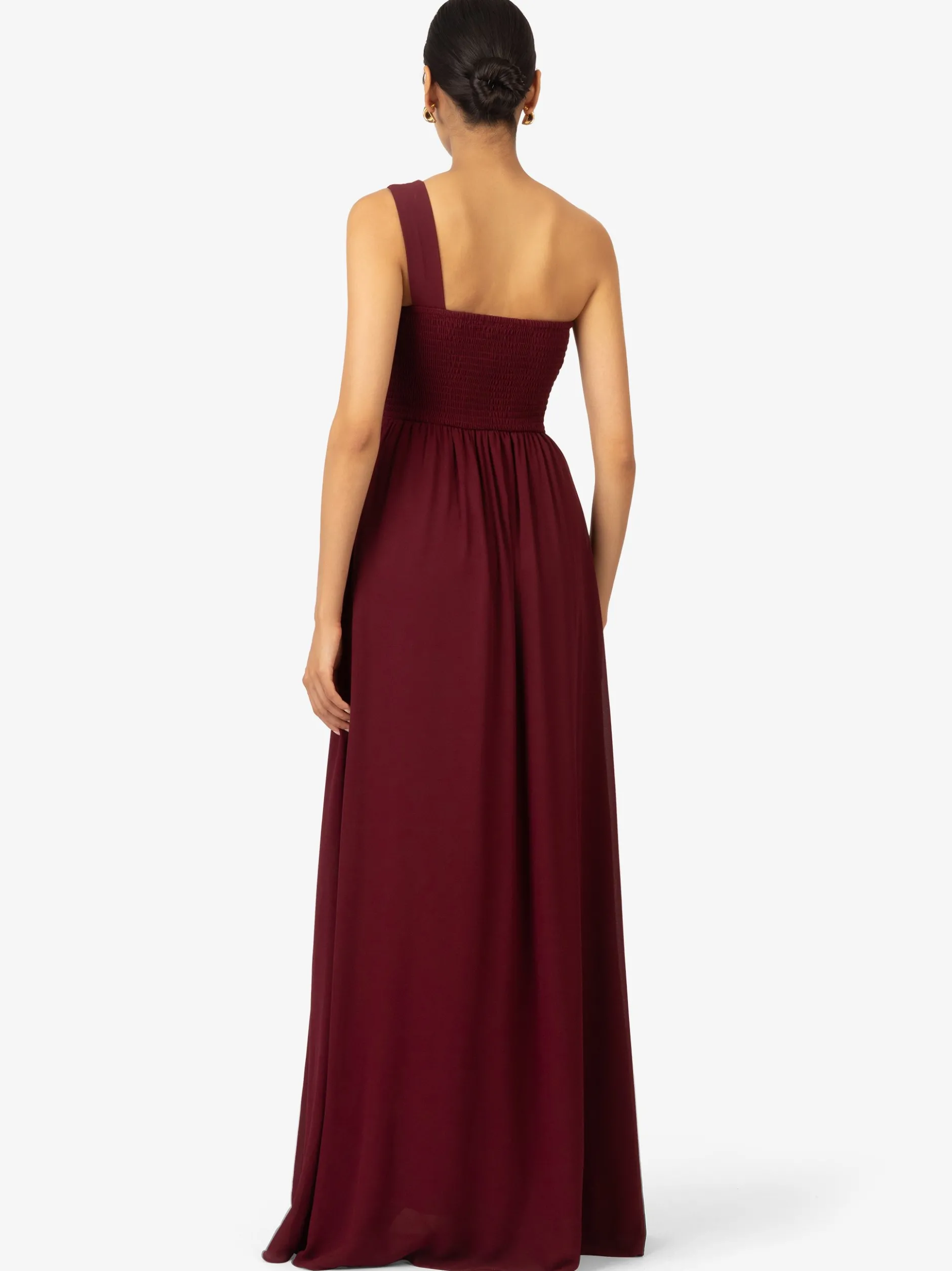 Kraimod Damen Kleid in bordeaux - Ausschnitt: Rundhals
