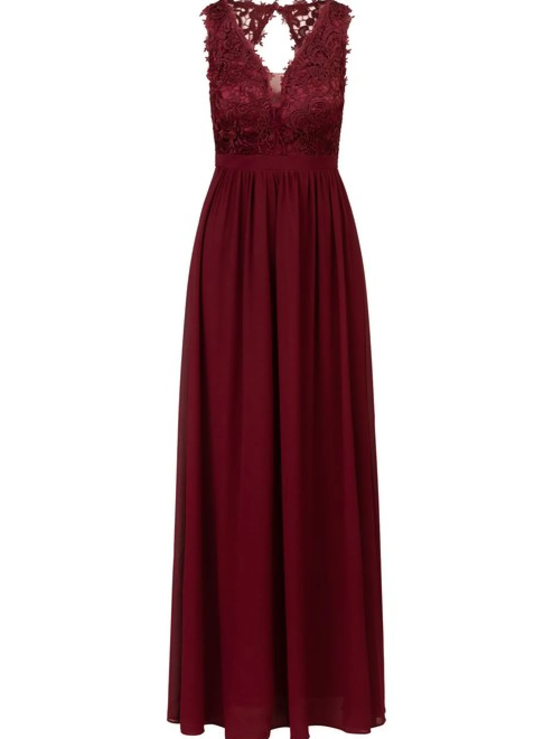 Kraimod Damen Kleid in bordeaux - Länge: lang