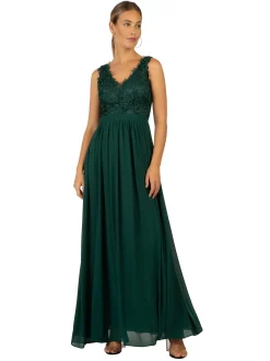Kraimod Damen Kleid in smaragd - Länge: lang