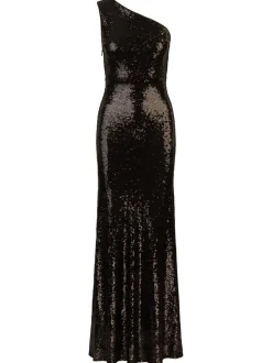 Kraimod Damen Paillettenkleid in schwarz - Länge: lang