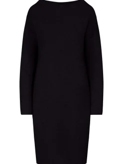 Kraimod Damen Strickkleid in marine - Ausschnitt: U-Boot