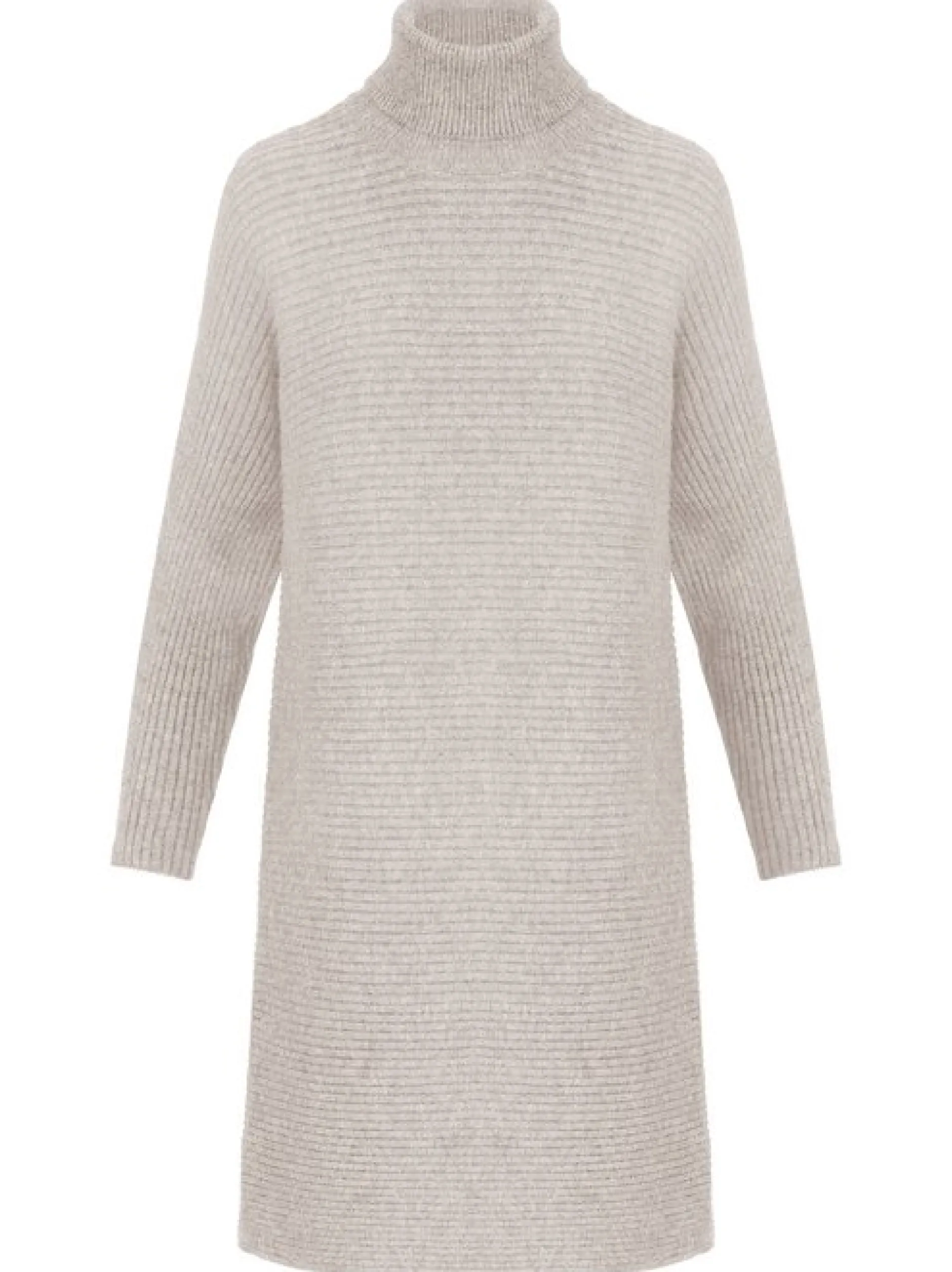 Kraimod Damen Strickkleid in grau - Ärmel: langarm