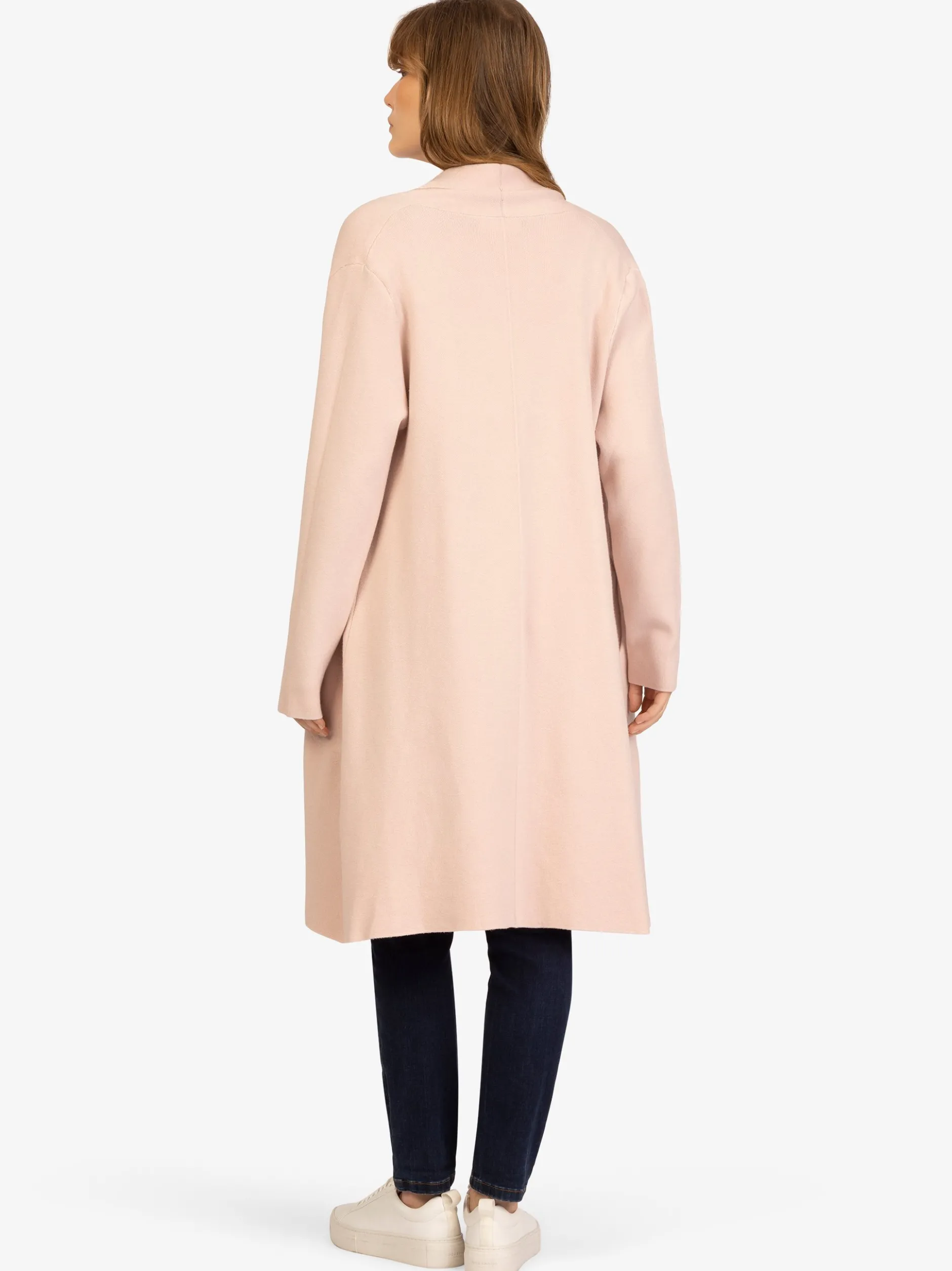 Kraimod Damen Strickmantel in rosa - Ärmel: langarm
