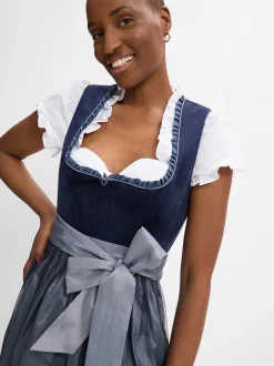 Krüger Dirndl Damen Freizeitkleid in marine