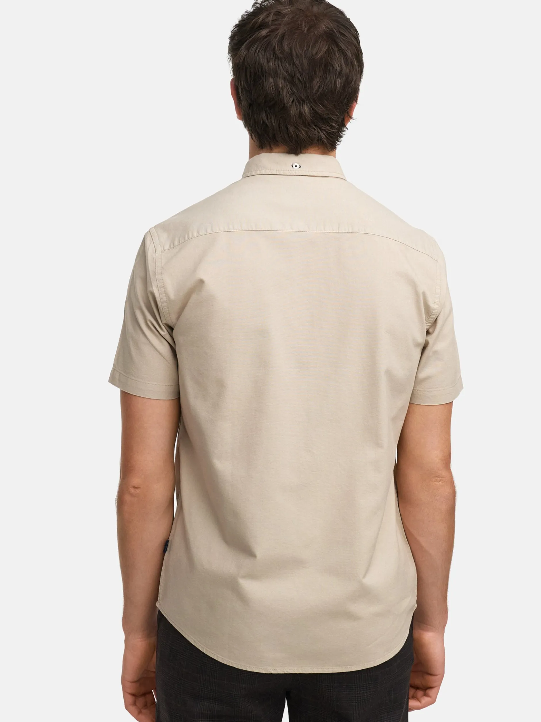 Kronstadt Herren Hemd Kurzarm - KSAsk in sand beige