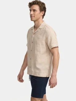 Kronstadt Herren Hemd Kurzarm - KSAyers in sand beige