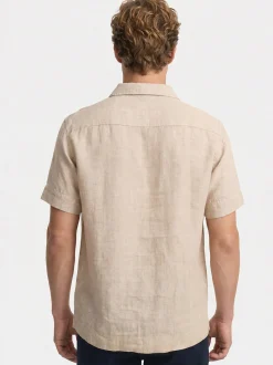 Kronstadt Herren Hemd Kurzarm - KSAyers in sand beige