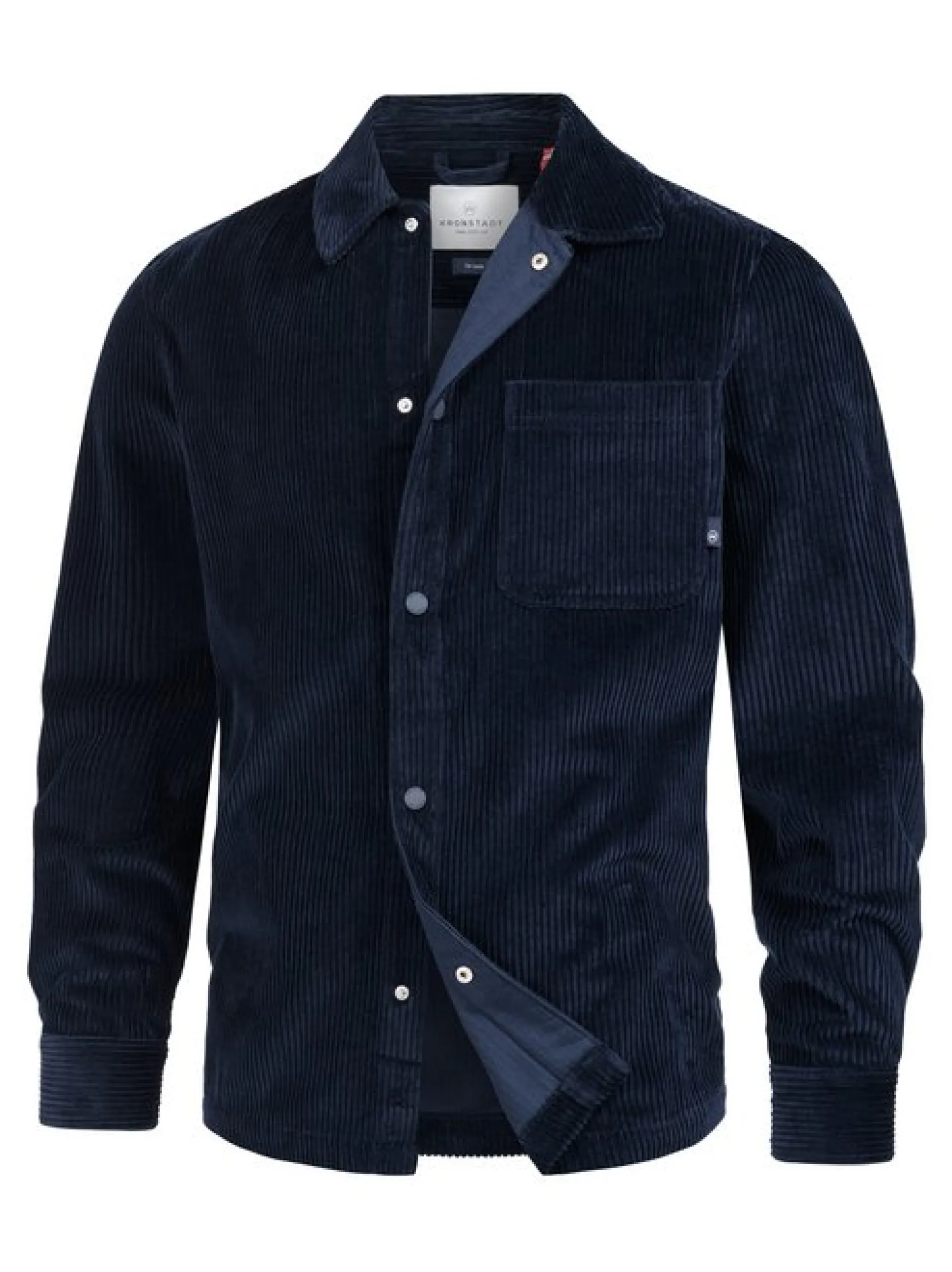 Kronstadt Herren Hemd Langarm - KSChandos overshirt in blau