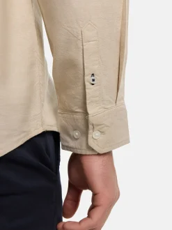 Kronstadt Herren Hemd Langarm - KSJohan Oxford in beige camel
