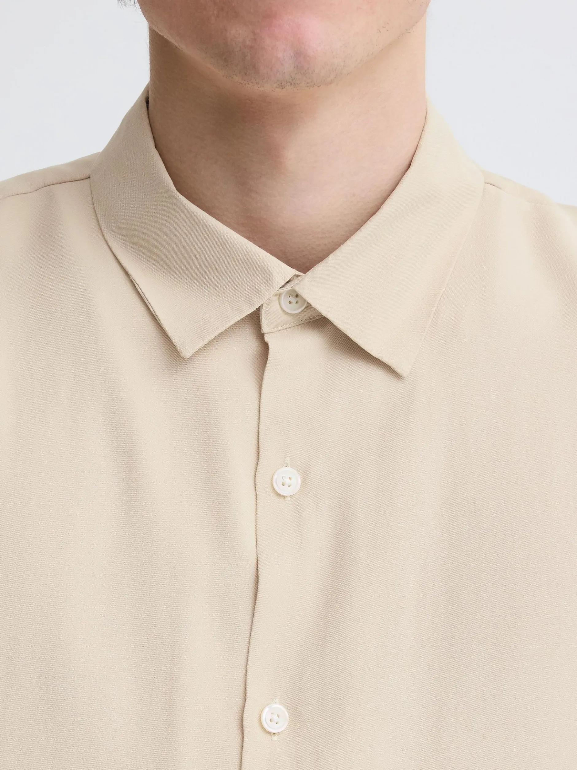 Kronstadt Herren Kurzarmhemd - KSValbrook in beige