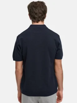 Kronstadt Herren Poloshirt - KSBlake knit in blau