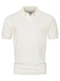 Kronstadt Herren Poloshirt - KSBlake knit in vanille beige