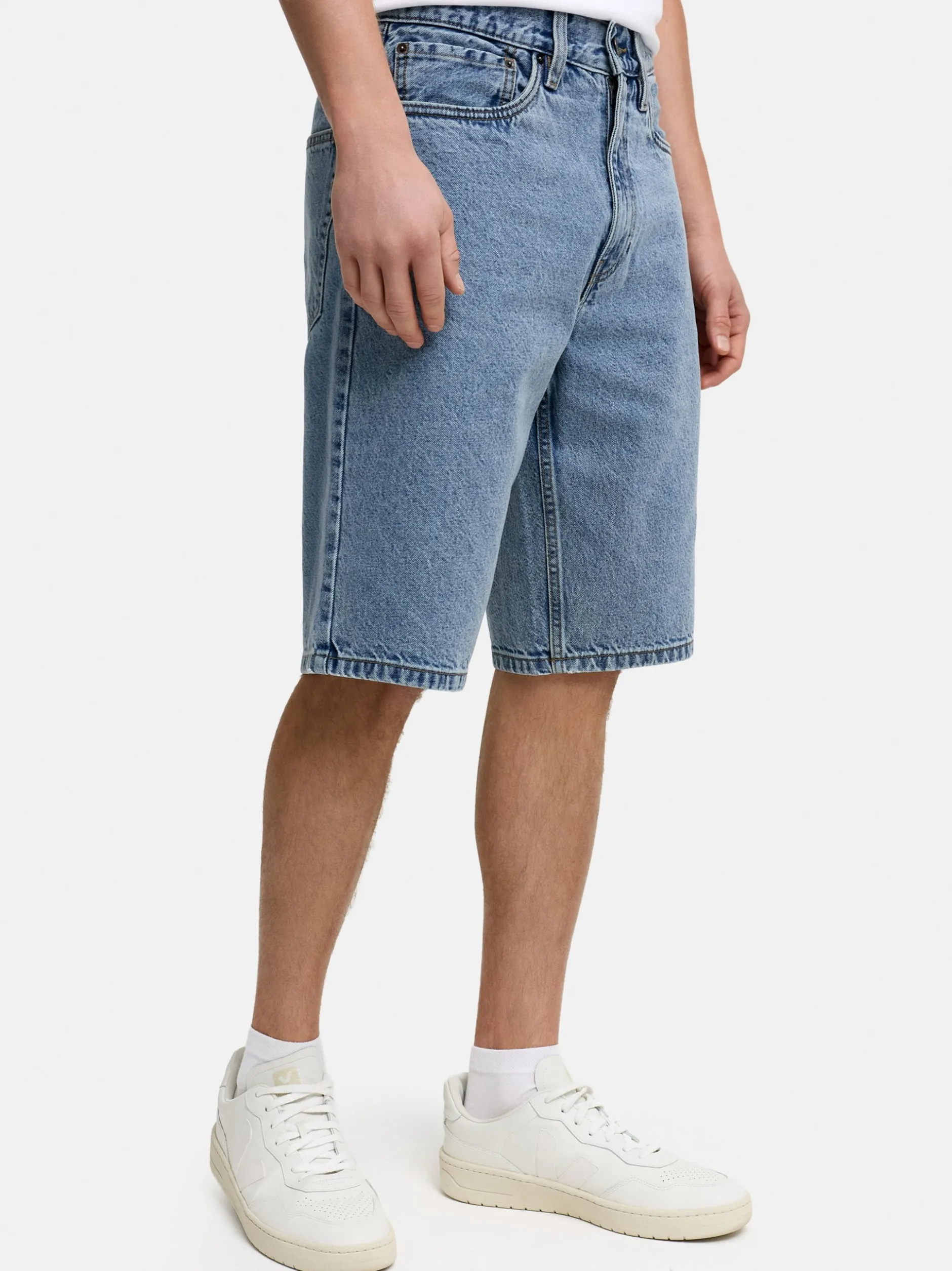 Kronstadt Herren Shorts Jeans - KSBoldgate in bleached denim