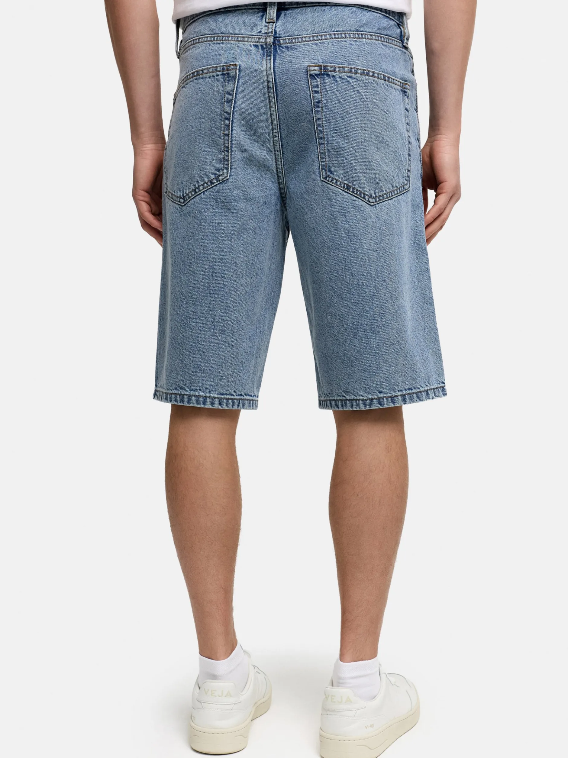 Kronstadt Herren Shorts Jeans - KSBoldgate in bleached denim