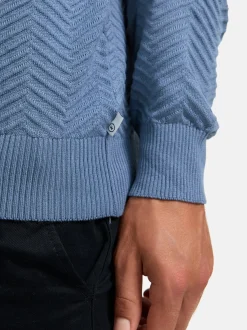 Kronstadt Herren Strickpullover - KSCarlo in aqua blau