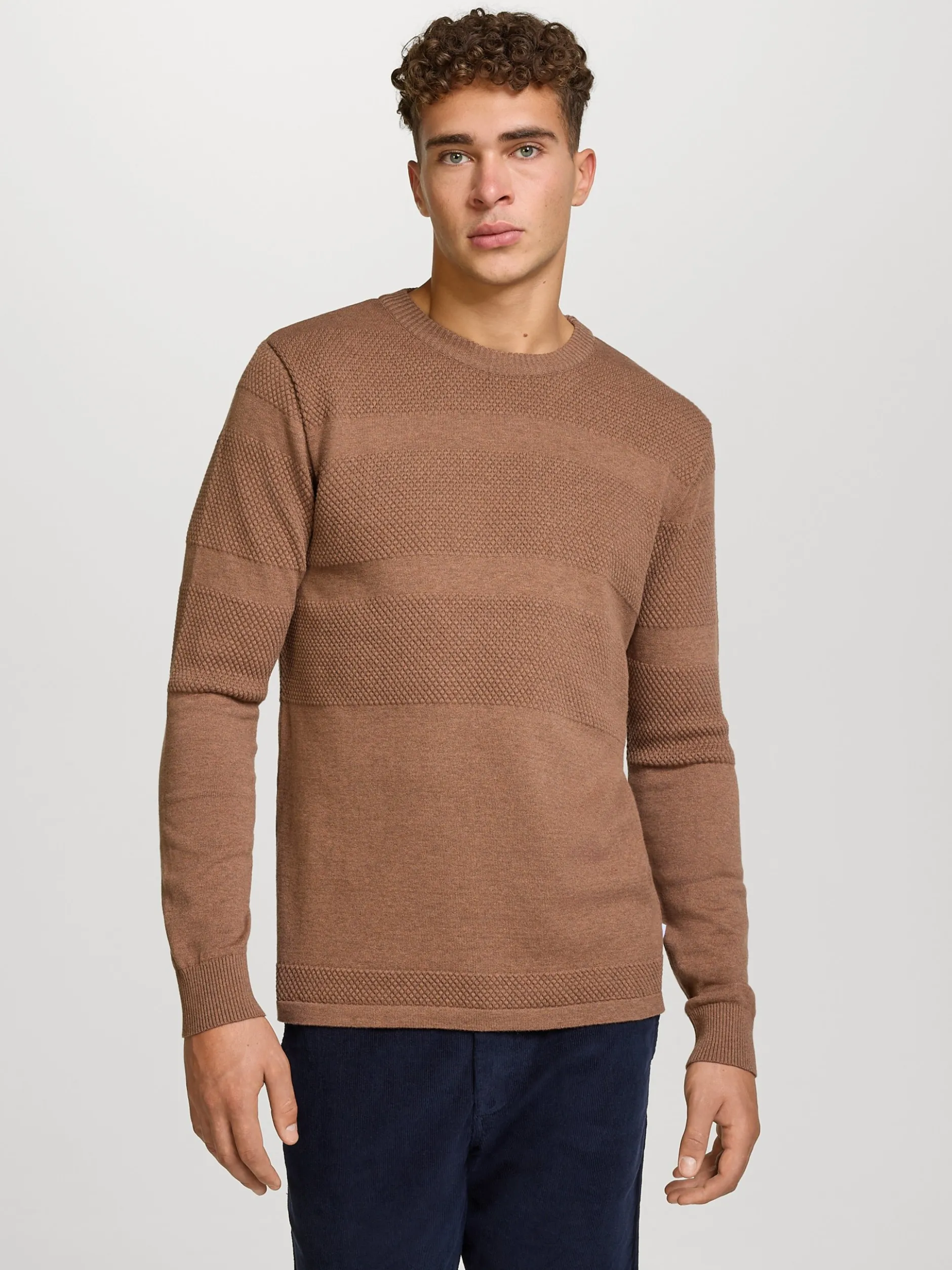 Kronstadt Herren Strickpullover - KSHannes in braun