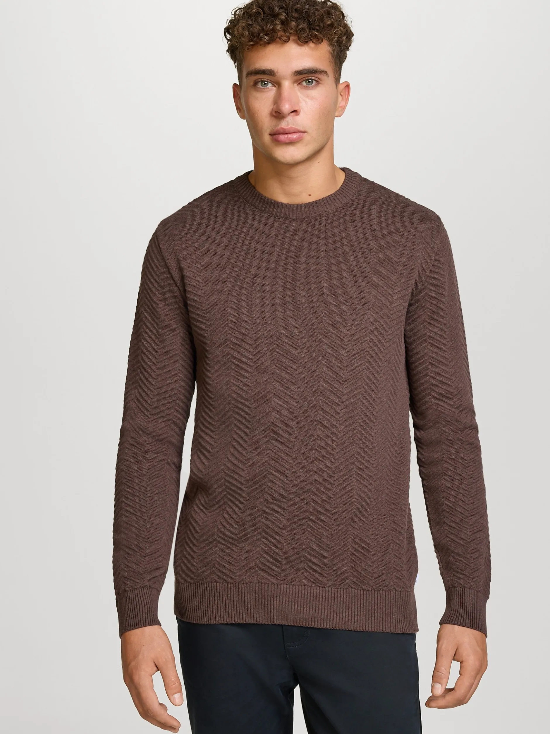 Kronstadt Herren Strickpullover - KSCarlo in braun