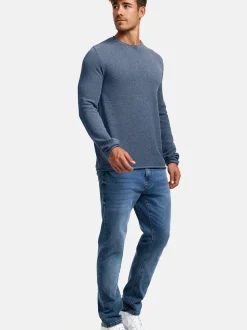 Kronstadt Herren Strickpullover - KSPep in blau