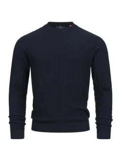 Kronstadt Herren Strickpullover - KSAlonzo in blau
