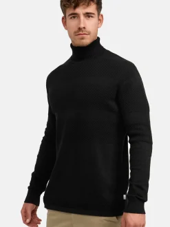 Kronstadt Herren Strickpullover - KSFisker in schwarz